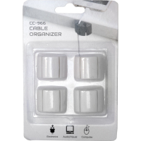 Тримач для кабелю Extradigital CC-966 Cable Clips, White (KBC1883) Diawest