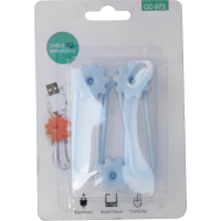 Тримач для кабелю Extradigital CC-973 Cable Clips, Blue (KBC1805) Diawest