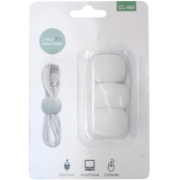 Тримач для кабелю Extradigital CC-969 Cable Clips, White (KBC1809) Diawest