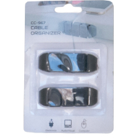 Тримач для кабелю Extradigital CC-967 Cable Clips, Black (KBC1806) Diawest
