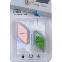 Держатель для кабеля Extradigital CC-965 Cable Clips, Green/Orange (KBC1802) Diawest