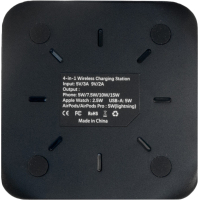 Док-станция Extradigital 4-in-1 Wireless charging for iPhone / iWatch / Airpods (W8) Black (CWE1533) Diawest