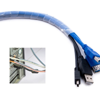 Кабельний організатор Extradigital Cable twine CC-919, White (KBC1729) Diawest