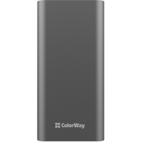 Батарея універсальна ColorWay 20 000 mAh PD/20W, QC/3.0, USB-C/Micro-USB/Lightning/USB-A max.22.5W Gray (CW-PB200LPH3GR-PDD) Diawest