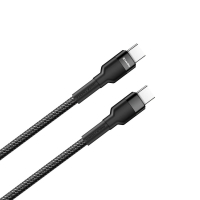 Дата кабель ColorWay USB-C to USB-C 0.3m 3А black (CW-CBPDCC054-BK) Diawest