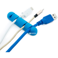 Держатель для кабеля Extradigital CC-957 Cable Clips, Black/Blue (KBC1700) Diawest