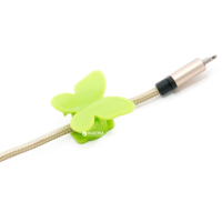 Держатель для кабеля Extradigital CC-948 Cable Clips butterfly, Green (KBC1713) Diawest
