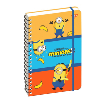 Блокнот Yes Minions А5 80 листов двойная спираль с резинкой Линия (151773) Diawest