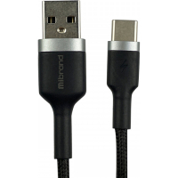 Дата кабель USB 2.0 AM to Type-C 1.0m MI-71 2.4A Black Mibrand (MIDC/71TB) Diawest