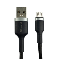 Дата кабель USB 2.0 AM to Micro 5P 1.0m MI-71 2.4A Black Mibrand (MIDC/71MB) Diawest