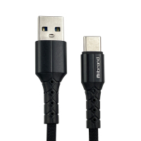 Дата кабель USB 2.0 AM to Type-C 1.0m MI-32 2A Black Mibrand (MIDC/321TB) Diawest