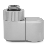 Фітинг для СВО Ekwb EK-Quantum Torque Double Rotary Offset 28 - Satin Titanium (3831109893487) Diawest