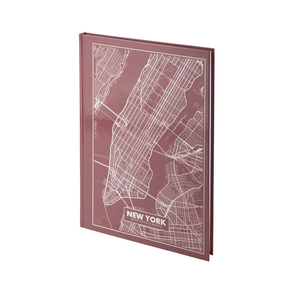 Книга записная Axent Maps New York А4 у твердій обкладинці 96 аркушів у клітинку (8422-543-A) Diawest