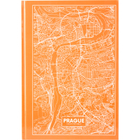 Книга записна Axent Maps Prague А4 в твердій обкладинці 96 аркушів в клітинку Пе (8422-542-A) Diawest