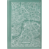Книга записна Axent Maps London А4 в твердій обкладинці 96 аркушів в клітинку Бі (8422-516-A) Diawest