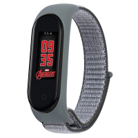 Ремешок для фитнес браслета BeCover Nylon Style для Xiaomi Mi Smart Band 5/6 Gray-Black (705423) Diawest