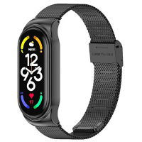 Ремінець до фітнес браслета BeCover Metal для Xiaomi Mi Smart Band 7 Black (707493) Diawest