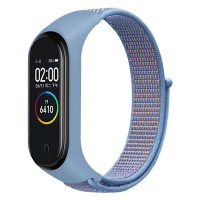 Ремешок для фитнес браслета BeCover Nylon Style для Xiaomi Mi Smart Band 5/6 Light Blue (705425) Diawest