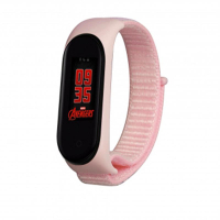 Ремешок для фитнес браслета BeCover Nylon Style для Xiaomi Mi Smart Band 5/6 Pink (705428) Diawest
