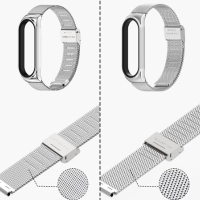 Ремешок для фитнес браслета BeCover Metal для Xiaomi Mi Smart Band 7 Silver (707494) Diawest