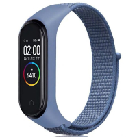 Ремешок для фитнес браслета BeCover Nylon Style для Xiaomi Mi Smart Band 5/6 Blue (705417) Diawest