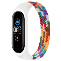 Ремінець до фітнес браслета BeCover Elastic Nylon Style для Xiaomi Mi Smart Band 5/6 (Size M) Rainbow (706154) Diawest