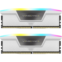 Модуль пам'яті для комп'ютера DDR5 32GB (2x16GB) 6000 MHz Vengeance RGB White Corsair (CMH32GX5M2B6000C40W) Diawest