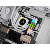 Модуль пам'яті для комп'ютера DDR5 32GB (2x16GB) 6000 MHz Vengeance RGB White Corsair (CMH32GX5M2B6000C40W) Diawest