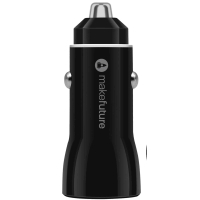 Зарядное устройство MakeFuture car 18W PD + QC3.0 Black (MCC-33PBK) Diawest