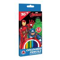 Карандаши цветные Yes Marvel.Avengers 12 цветов (290664) Diawest