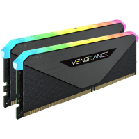 Модуль пам'яті для комп'ютера DDR5 64GB (2x32GB) 5600 MHz Vengeance RGB Black Corsair (CMH64GX5M2B5600C36) Diawest