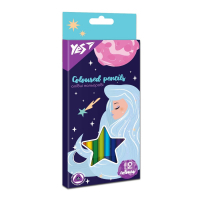 Олівці кольорові Yes Space Girl 12 кольорів (290654) Diawest