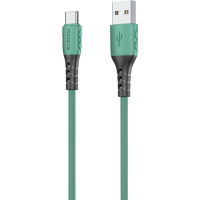 Дата кабель USB 2.0 AM to Type-C 1.0m PD-B51a Green Proda (PD-B51a-GR) Diawest