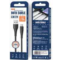 Дата кабель USB 2.0 AM to Type-C PD-B85a Black Proda (PD-B85a-BK) Diawest