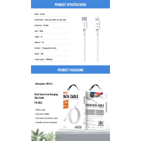 Дата кабель USB-C to Lightning 1.0m PD-B84i 35W Proda (PD-B84i-WHT) Diawest