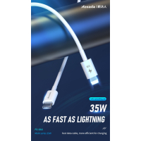 Дата кабель USB-C to Lightning 1.0m PD-B84i 35W Proda (PD-B84i-WHT) Diawest