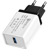 Зарядное устройство XoKo QC-100 1 USB Qualcom 3.0 3.5A Black (QC-100-BK) Diawest