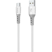 Дата кабель USB 2.0 AM to Type-C 1.0m PD-B51a White Proda (PD-B51a-WH) Diawest