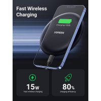 Зарядное устройство Ugreen CD186 Wireless Charging Pad (15 W) black (80537) Diawest