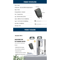 Зарядний пристрій Proda Xinrui A62 Fast Cherge 20W + Quick Charge (PD-A62-BK) Diawest