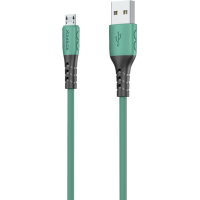 Дата кабель USB 2.0 AM to Micro 5P 1.0m PD-B51m Green Proda (PD-B51m-GR) Diawest