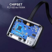 Перехідник USB2.0 to HDMI+VGA (HDMI 1.4b 3D/4K*2K30Hz+VGA 1080P60Hz CM303) black Ugreen (70549) Diawest