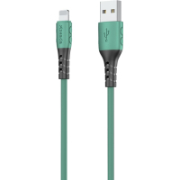 Дата кабель USB 2.0 AM to Lightning 1.0m PD-B51i Green Proda (PD-B51i-GR) Diawest