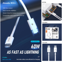 Дата кабель USB-C to USB-C 1.0m PD-B83a 60W Proda (PD-B83a-WHT) Diawest