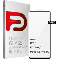 Скло захисне Armorstandart Pro Xiaomi 12T / 12T Pro / Poco X5 Pro 5G Black (ARM62875) Diawest