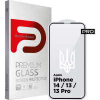 Скло захисне Armorstandart Pro 3D LE Apple iPhone 14 / 13 / 13 Pro Black (ARM65654) Diawest