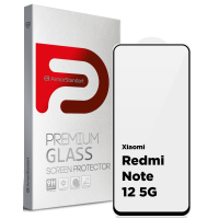 Скло захисне Armorstandart Full Glue Xiaomi Redmi Note 12 5G Black (ARM65552) Diawest