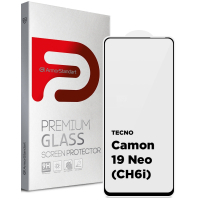 Скло захисне Armorstandart Full Glue TECNO Camon 19 Neo (CH6i) Black (ARM62087) Diawest