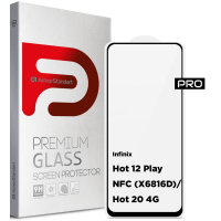 Скло захисне Armorstandart Pro Infinix Hot 12 Play NFC (X6816D)/Hot 20 4G (X6826) Black (ARM63370) Diawest