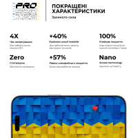 Скло захисне Armorstandart Pro 3D LE Apple iPhone 14 Pro Black (ARM65658) Diawest